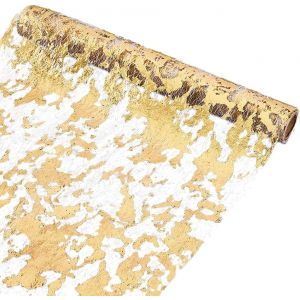 Sjzg-Nappe &Agrave; Paillettes Dor&eacute;es De 275cm Et 285mm En Maille M&eacute;tallique Rectangulaire En Polyester Scintillante Pour F&ecirc;te No&euml;l Mariage Thanksgiving - Neuf