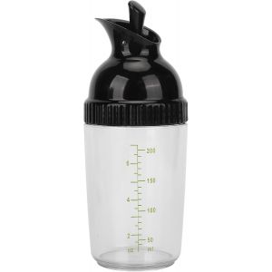Shaker À Vinaigrette,200 Ml Good Grips Flacons Mélangeurs À Vinaigrette Sans Bpa Shaker Pour Sauce Salade Pour Éviter Les Fuites Pot À Vinaigrette Avec Couvercle Pour La Cuisine(Noir) - Neuf