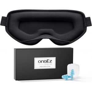 Jgd-Masque De Sommeil 2025 Pour Homme Et Femme, L&eacute;ger, 3d, Ne P&egrave;se Que 30 G, Tissu En Soie Glac&eacute;e Douce, Bloque La Lumi&egrave;re Totale, Avec &Eacute;couteurs Pour Les Voyages, La Sieste, Noir - Neuf