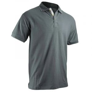 Polo Tonique Coupe Ajust&eacute;e Col Rond Coton Gris Nuit M &Agrave; 3xl - Neuf