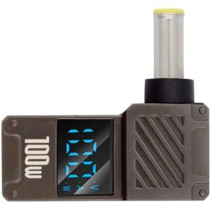 USB-C PD 65 W Ladung Typ-C Eingang zu DC 5,0 x 1,0 mm Hohlsteckerstecker Smart LED-Anzeige 100 W Ausgang 20 V 5 A Ladeanschluss f&uuml;r Laptop - Neuf