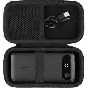 &Eacute;tui de transport rigide pour Anker Power Bank 20 000 mAh, chargeur portable avec c&acirc;ble USB-C int&eacute;gr&eacute;, sac de rangement de voyage pour batterie &agrave; charge rapide maximale de 87 W, &eacute;tui uniquement - Neuf