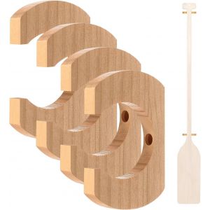 Lot De 4 Supports De Pagaies En Bois Durables-Pour Kayaks,Canoës,Dragons - Neuf