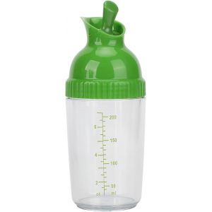 Shaker À Vinaigrette,200 Ml Shaker Pour Sauce Salade,Récipient À Vinaigrette Avec Couvercle,Bouteille À Épices De Cuisine,Distributeur De Vinaigrette Avec Bec Verseur (Vert) - Neuf