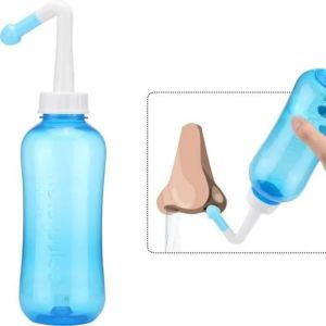 Nasal Cleaner nez lavage nasal bouteille de 500 ml Nettoyer pression Rincer Neti Pot de secours Allergies irrigants Nettoyant - Neuf