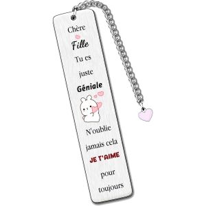 Eryi-Fille Marque-Pages Noël L'obtention Diplôme Cadeaux Inspiration Souvenir D'anniversaire Encourager Distance Accompagner Retour À L'école Apprécier L'accessoire Livre Mignon De Papa Maman - Neuf