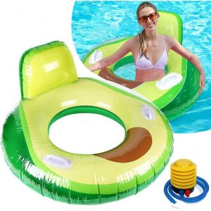 Kal-Avocat Flotteur Gonflable De Piscine, 75cm Anneau De Natation Bou&eacute;e D'&eacute;t&eacute; Eau Jouet, Flotteurs De Piscine Gonflables Durables, Tube De Bague De Baignade Pour Piscine - Neuf