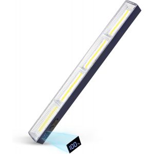MEVRONISSHOP-Baladeuse LED Mecanicien,Lampe de Travail Rechargeable 7500mAh Lampe Magnetique Eclairage Atelier Magnetique Aimant&eacute;e LED Rechargeable pour Eclairage Atelier Travail - Neuf