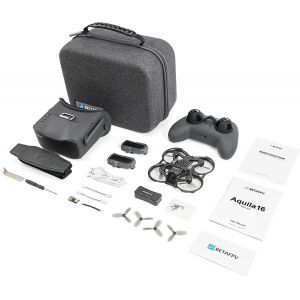 Checarzhn--No1-Aquila16 Fpv Kit With Literadio 2 Se Transmitter For Simulator, Vr03 Goggles With Dvr Recording Function, 3 Flight Modes, Supported 1s Rtf Kit For Fpv Beginner To Fly Indoor & Outdoor Elrs V-Betafpv - Neuf