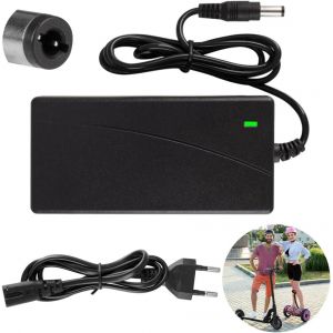 Chargeur Trotinette Electriqu, 42v 2a Ac Chargeurs De Scooter, Universel Chargeur Trottinette Électrique, Chargeur De Batterie Pour Batterie Scooter Électrique (Dc 5.5x2.1mm) - Neuf