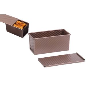 Moule &Agrave; Pain En Acier Au Carbone Avec Couvercle, Rev&ecirc;tement Antiadh&eacute;sif, Id&eacute;al Pour Le Pain Et Les G&acirc;teaux. - Neuf