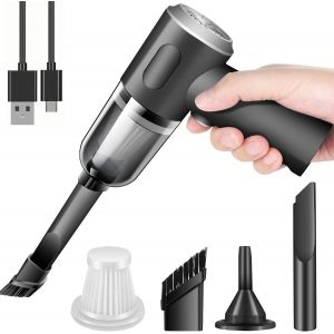 Aspirateur de voiture portable sans fil, mini aspirateur rechargeable haute puissance pour la maison et le bureau, id&eacute;al pour le nettoyage de la poussi&egrave;re &agrave; la maison et au bureau. - Neuf