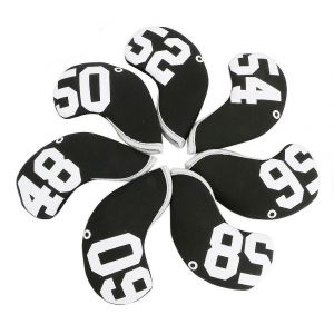 7 Pcs / Set Sand Wedge Golf Club Head Cover Set 48 50 52 54 56 58 60 Degree Protector Headcover Golf - Neuf