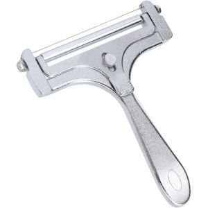 Jexnovashop-Trancheuse &Agrave; Fromage En Fil D'acier Inoxydable, Fromage &Agrave; Main Avec 3 Fils Suppl&eacute;mentaires D'&eacute;paisseur R&eacute;glable, Portable Pour Bloc, Cheddar, Gruy&egrave;re, Raclette, Rasoir &Agrave; - Neuf