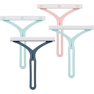 KALANKA-4 PCS Rasoir Anti Bouloche Manuel, Double Face Brosse Anti Poils Animaux, Nettoyeur Manuel R&eacute;utilisable Rasoir Chien Chat Animaux, Portable D&eacute;capant de Peluches - Neuf