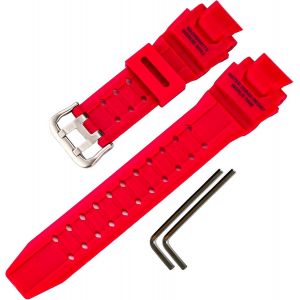Kal-Bracelet De Montre De Rechange En Résine Pour Casio Pour G-Shock Ga-1000 Ga-1100 Gw-A1000 Gw-A1100 Gw-4000 G-1400 Bracelet De Sport Étanche Noir - Neuf