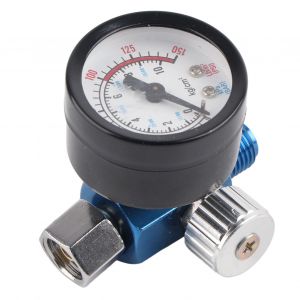 Regulateur de pression d'air pour pistolet a peinture 1/4" Manometre Accessoire pour outil pneumatique - Neuf