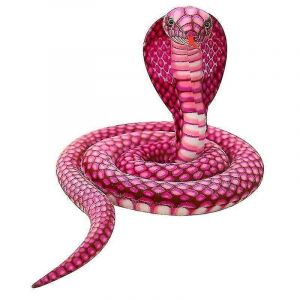 Poupée serpent cobra géante en peluche, jouet serpent mamba-rouge - Neuf