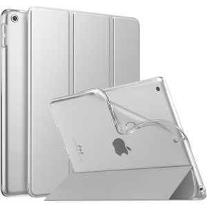 KALANKA-&iquest;&iquest;tui Compatible avec iPad 9e G&iquest;&iquest;n&iquest;&iquest;ration 2021/iPad 8&iquest;&iquest;me G&iquest;&iquest;n&iquest;&iquest;ration 2020/iPad 7&iquest;&iquest;me G&iquest;&iquest;n 2019, TPU &iquest;&iquest;tui &iquest;&iquest; Rabat avec Support Ultra-Mince avec Transparent Protecteur pour iPad 10.2, Argent - Neuf