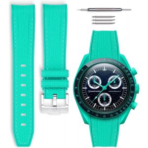 Kal-Bracelet De Montre Caoutchouc Compatible Avec Omega X Swatch Moonswatch 20mm - Neuf