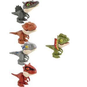 Mini dinosaure jouets doigt mordant Action dinosaure figurines Ensembles de jouets - Neuf