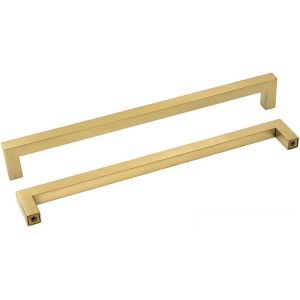 YUJTG-Lot de 5 Poignée de Meuble Cuisine Poignée Meuble Dorée - LSJ12GD224 Poignée de Meuble en Laiton Brossé Entraxe 224mm - Neuf