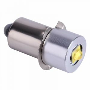 Ampoule lampe torche LED haute luminosité 3 W: 6-24v P13.5S, pièces détachées pour lampe torche LED, lampe de travail, éclairage de secours blanc chaud 2 800-3 200 K. - Neuf