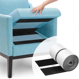 4,4 Pouces X16,5 Pieds Noir Robuste Crochet Et Boucle Ruban Adh&eacute;sif,Emp&ecirc;che Les Coussins De Canap&eacute; De Glisser O - Neuf