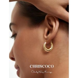 Boucles D'oreilles Femme Argent 925, Boucle D'oreille Plaqu&eacute; Or 14 Carats Creoles Argent/Or Hypoallerg&eacute;nique Bijoux Pour Femme Fille[Bou9242325] - Neuf