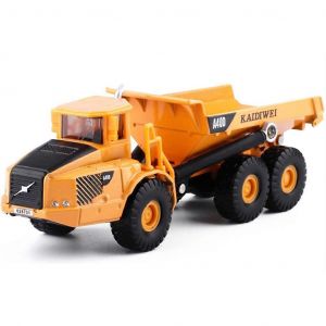 1:87 Baby Car Toy Model Dump Truck Die-Cast Alloy Car Educational Toy Lorry Pullback Vehicle For Children Boys Gift Multicolor - Neuf