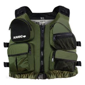 Gilet D'Aide &Agrave; La Flottabilit&eacute; 50n Pour La P&ecirc;che - Kaaki - Xl/Xxl - Vert - Neuf