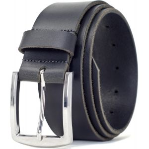 CAUC-Ceinture en cuir pleine fleur 40 mm avec boucle classique - Neuf