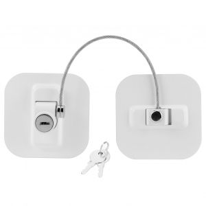 Hjlian Verrou De Fenetre, Limiteur De Securite Pour Bebe, Protection Enfant, Refrigerateur, Armoire, Avec Cle, Blanc - Neuf