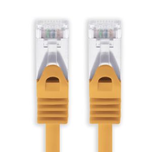 KAL-2M - Orange - 1 Pi&egrave;ce C&acirc;ble R&eacute;seau Cat7 C&acirc;ble Patch Sftp C&acirc;ble Brut Lankabel 10Gb/S - 500 Mhz Assembl&eacute; Avec 2 Fiches Rj45 Cat 6A - Neuf
