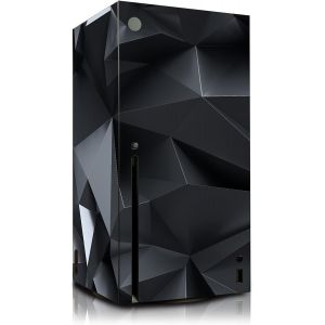 Film de protection autocollant pour console de jeux-En vinyle-Anti-rayures-Ajustement parfait-R139 (X,03 Polygon Noir) - Neuf