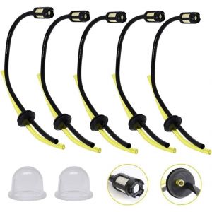 SUBZONAL-Kit 5 Pcs Tuyaux d'Essence Durite avec Filtre et Ampoules d¿Apprêt Carburant Longueur 27.5cm pour Debroussailleuse Tondeuse Souffleur Tronçonneuse - Neuf