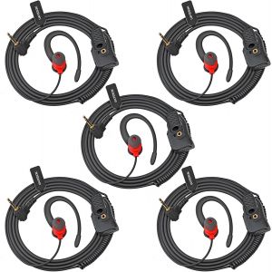 Oreillette pour Talkie-walkie 1 Broche, Prise Jack 2,5 mm en Forme de G, oreillette de s&eacute;curit&eacute; Souple pour Motorola Talkabout TLKR T92 H20 PMR446 T60 T80 T82 XT180 Radio avec (5 pi&egrave;ces) - Neuf