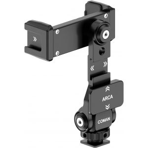 KALANKA-Adaptateur de tr&eacute;pied pour smartphone - Support Arca Quick Install 3 chaussures froides avec rotation 360&deg; - Neuf