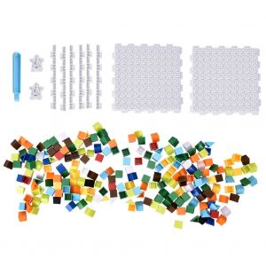 Puzzle dinosaure en plastique 222 pieces, ensemble de blocs de construction amusants a faire soi-meme, jouet educatif multicolore pour enfants - Neuf