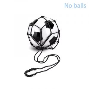 Filet De Coup De Pied D'auto-Entraîneur De Football Pour Jeunes,Poche En Nylon Pour Sports De Plein Air Professionnels,Sac De Basket-Ball,Maille Solide,Sac De Transport Pour Ballon De -Noir - Neuf