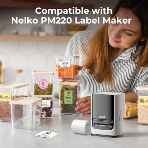 TIANYI-40 x 30 étiquettes PM220 pour étiqueteuse, 230 rubans/rouleau, 1 rouleau, rose - Neuf