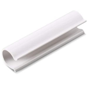 Lot de 32 colliers de serrage blancs pour serres, b&acirc;ches de protection, abris et protections anti-oiseaux en PVC, longueur 6 cm (pour tuyaux PVC de 3 mm). - Neuf