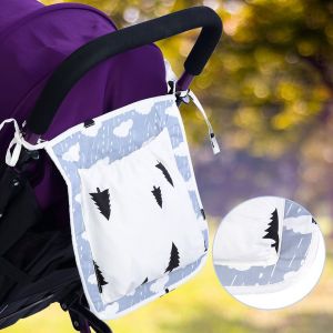 Sac De Rangement Portable A Suspendre Pour Couches De Bebe, Sac De Rangement En Tissu Pour Mouchoirs, Voyage En Plein Air, Nuage Et Arbre - Neuf