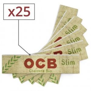 Papier À Rouler Ocb Slim Chanvre Bio X 25 - Neuf