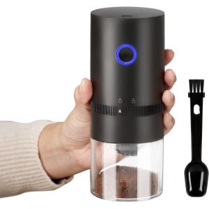 Moulin &Agrave; Caf&eacute; &Eacute;lectrique &Agrave; Meules, Mini Moulin &Agrave; Caf&eacute; Sans Fil Avec Plusieurs R&eacute;glages De Mouture, Moulin &Agrave; Caf&eacute; Portable Automatique Pour Le Camping, Le Caf&eacute; Filtre, L'expresso Et La Cafeti&egrave;re &Agrave; Piston, Usb - Neuf