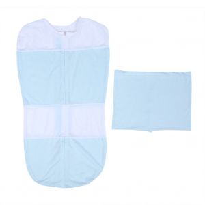 Gigoteuse En Polyester Respirant Pour Bebe Et Nouveau-Ne, Couverture Chaude Et Emmaillotee (Bleu M) - Neuf