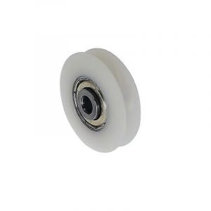Lot De 4 Roulettes En Nylon Avec Rainures - Pour Portail Coulissant,Barres D'angle,Tiroirs 6 * 38 * 8mm-Bon - Neuf