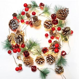 Lumineux Guirlande de No&euml;l, 10 m 30 LED d'Int&eacute;rieur de Vacances de la D&eacute;coration Festive D&eacute;coration pour la Maison, la Chemin&eacute;e, l'Escalier - Neuf