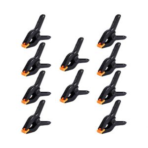 Pinces &agrave; ressort robustes en plastique de 7,6 cm (3 pouces) - Lot de 10 pour les loisirs cr&eacute;atifs et la photographie - Neuf