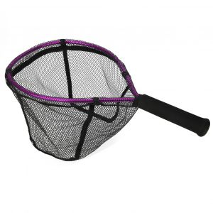 Filet De Peche Portable En Alliage D'aluminium, Petit Leurre A Main (Violet) - Neuf